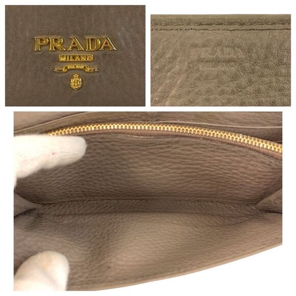 Prada Logo Leather Long Wallet - Picture 6 of 10